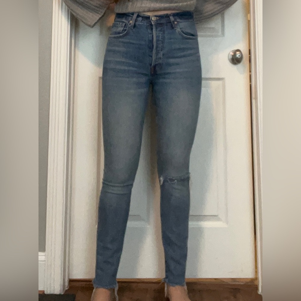 Free People slim blue jeans